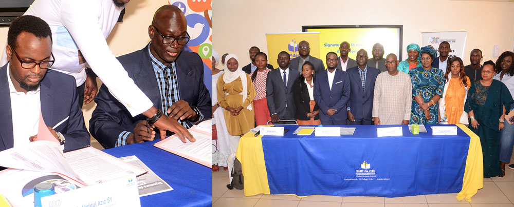 Signature d’une Convention de Partenariat entre le Groupe Supdeco Dakar et l’Université Numérique Cheikh Hamidou KANE